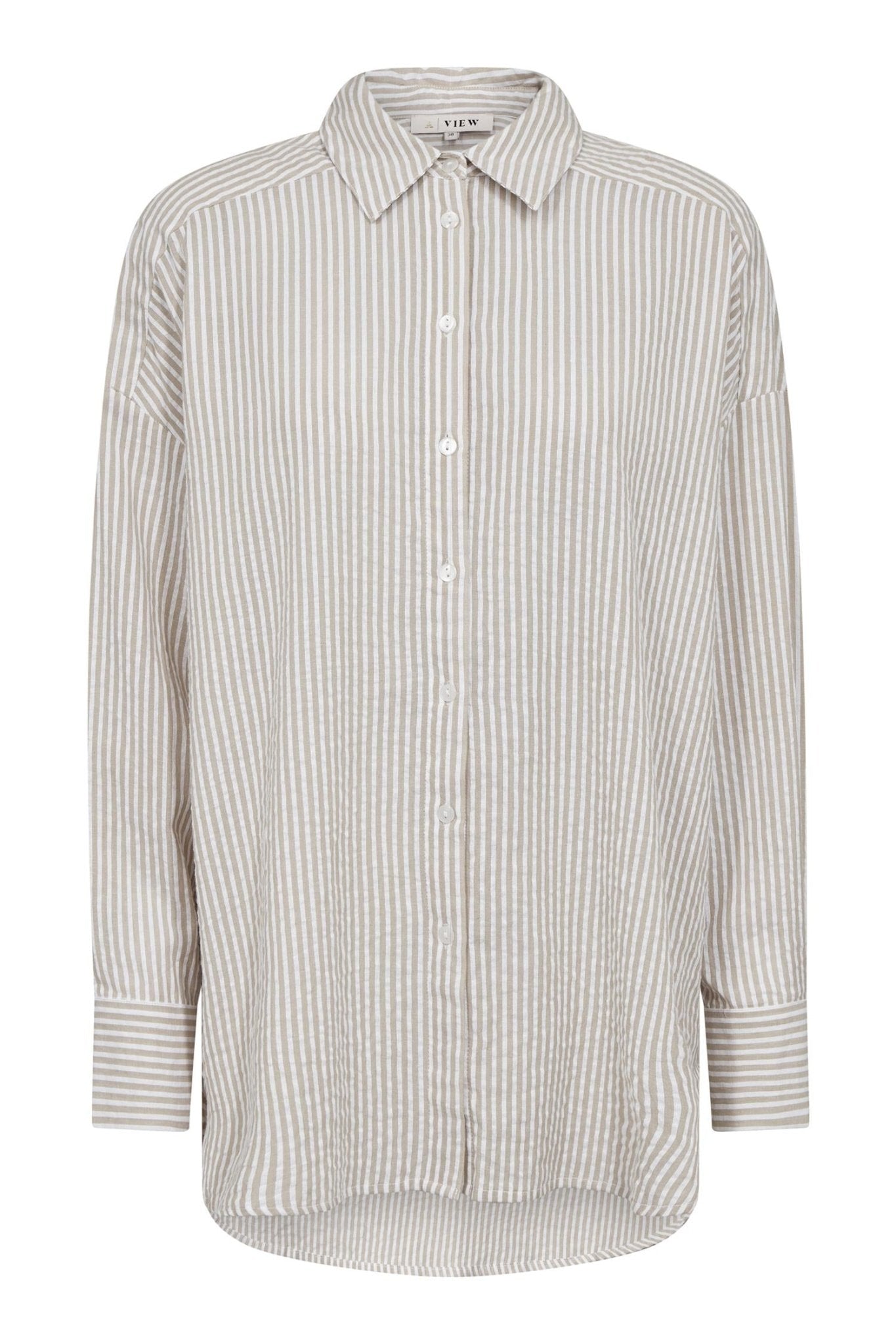 Sonja new shirt - Sand/ White - novalieshop