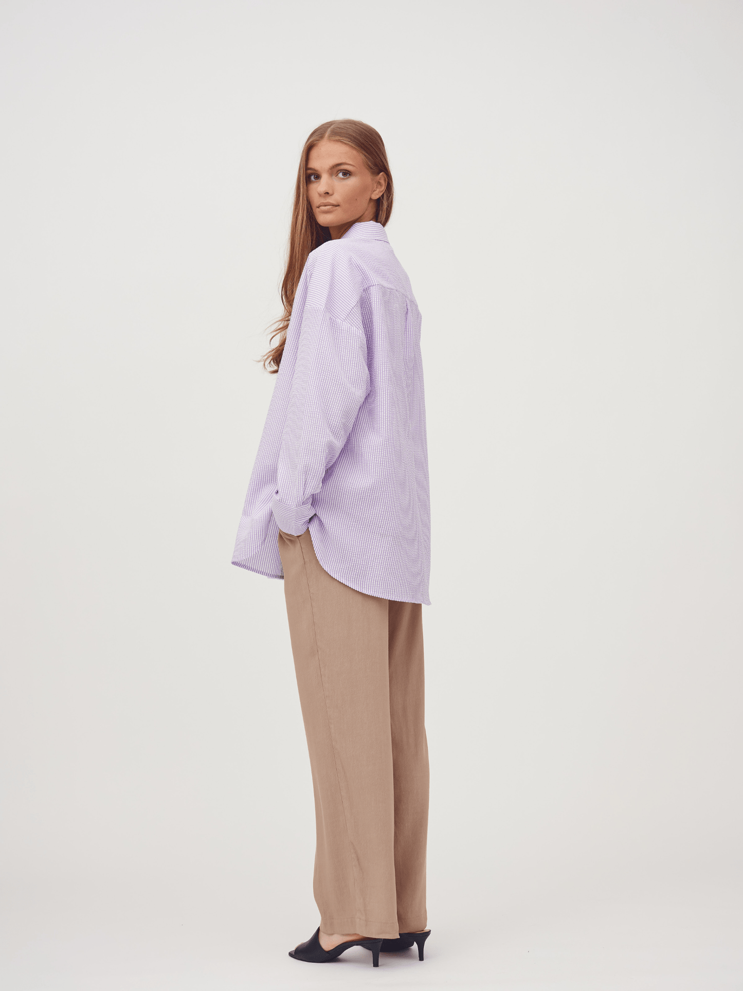 Sonja shirt - Purple/ white - novalieshop