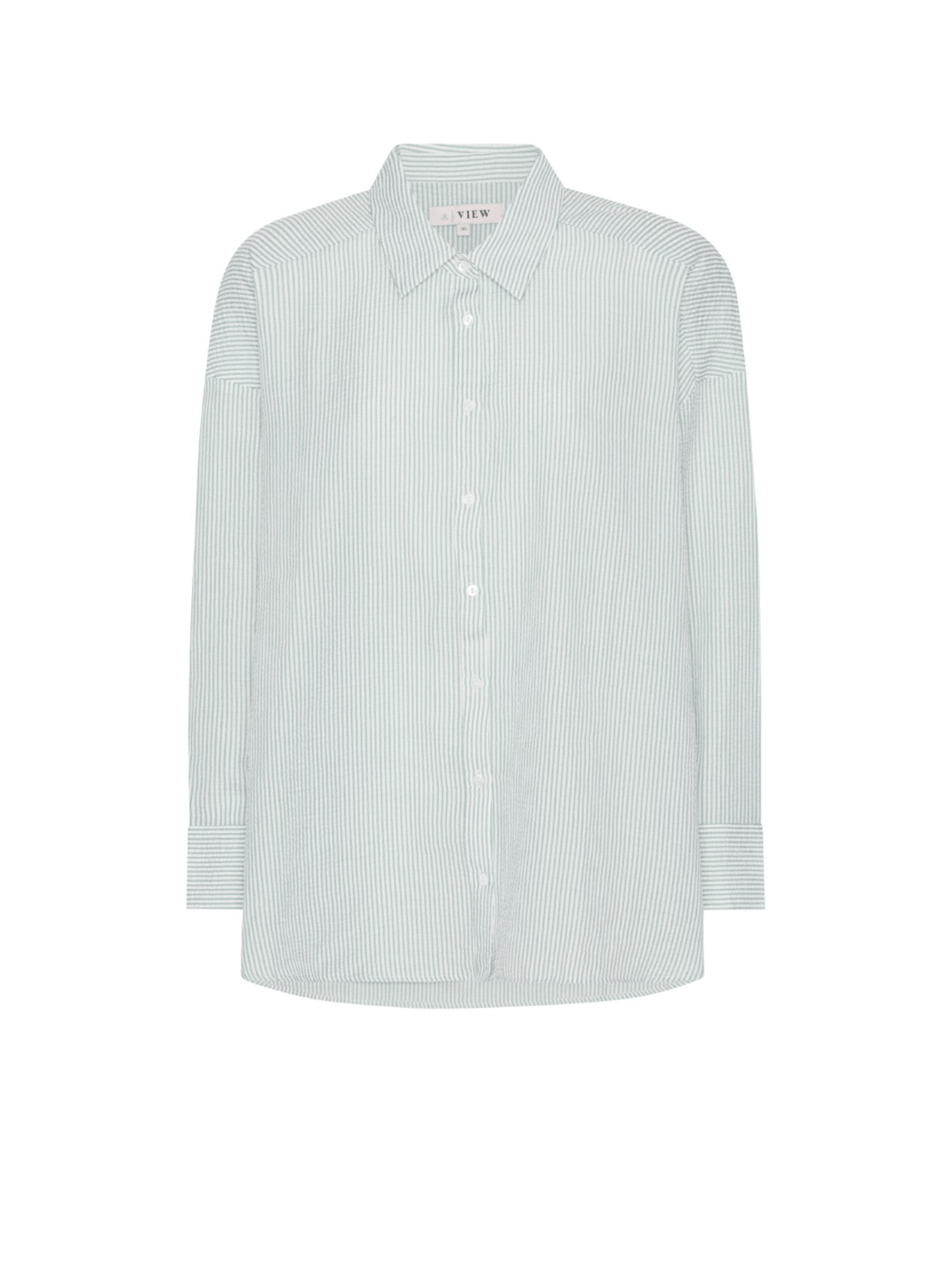 Sonja shirt - White/ green - novalieshop