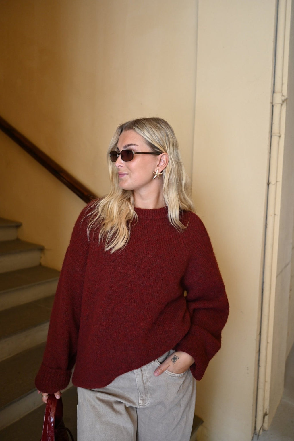 Sorrento o - neck pullover - novalieshop