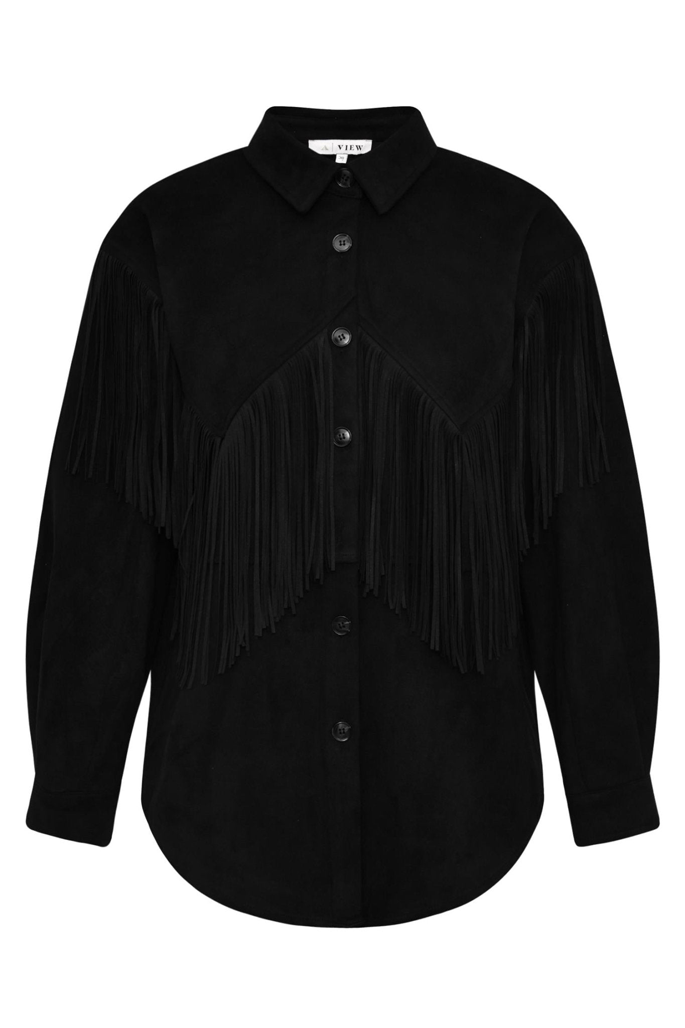 Suede fringe shirt - novalieshop