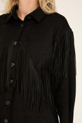 Suede fringe shirt - novalieshop
